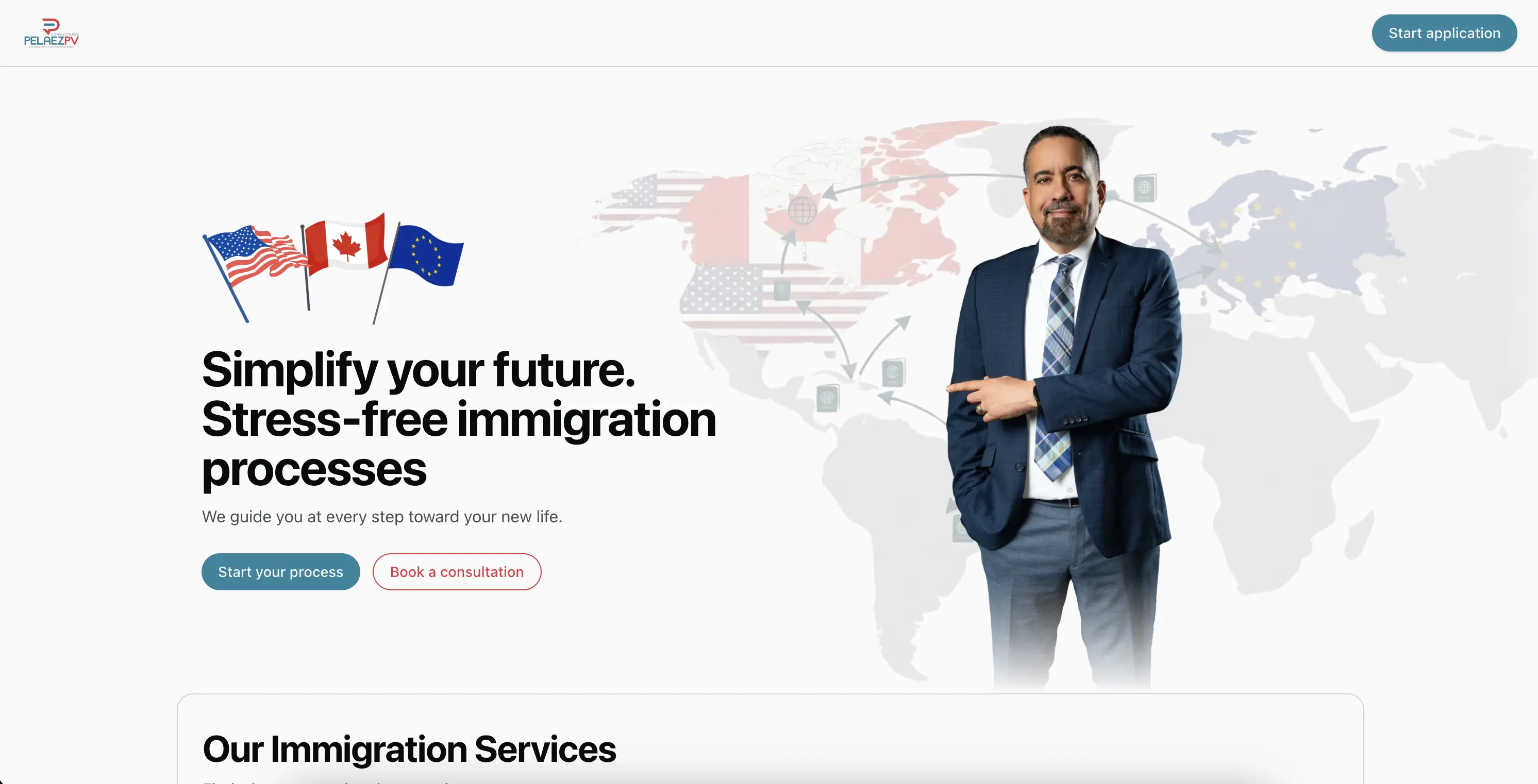 Client Portal homepage