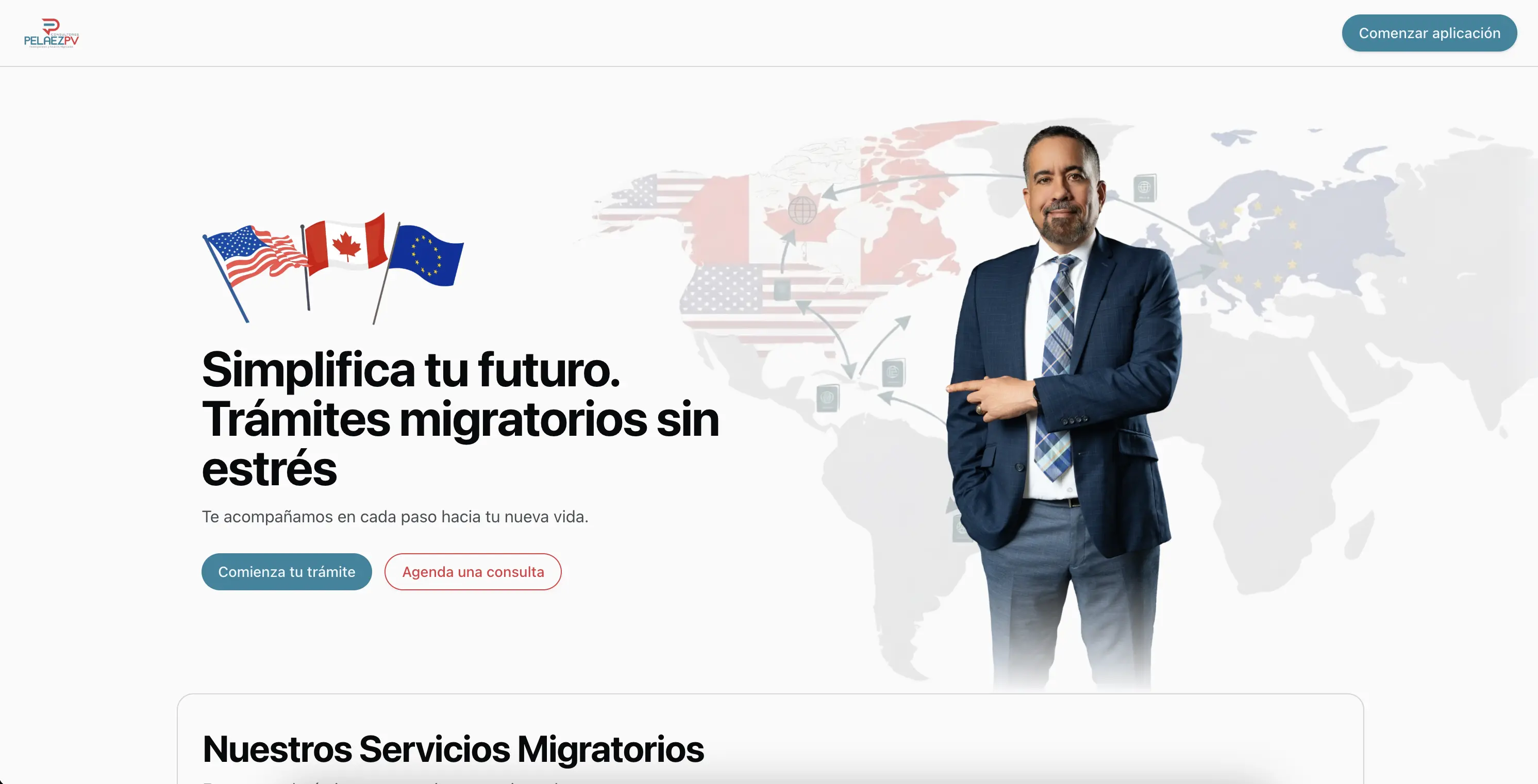 Página principal del Portal del Cliente